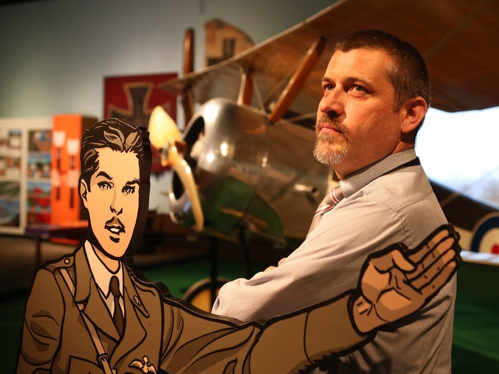 John Maker in the Deadly Skies exhibition